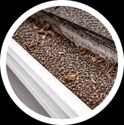 Granules in the gutters